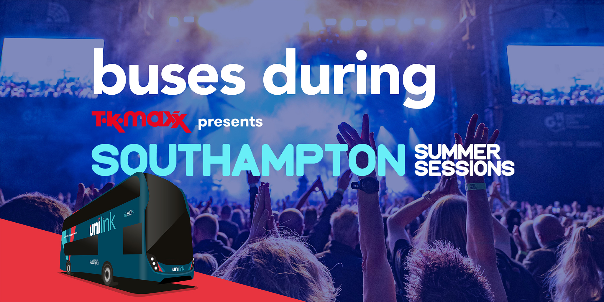 buses during Southampton Summer Sessions