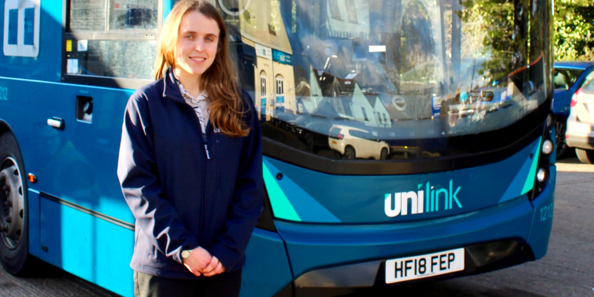 rachel with unilink bus